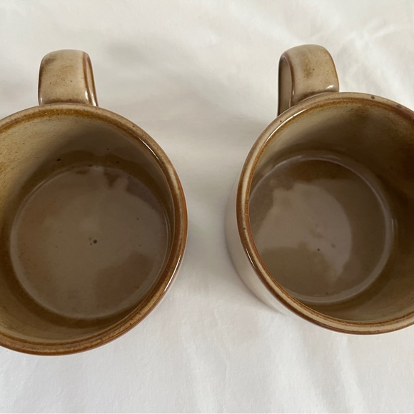 Vintage DANSK Nielstone Spice Flat Mugs Set of 2, Niels Refsgaard Design - Picture 6 of 12